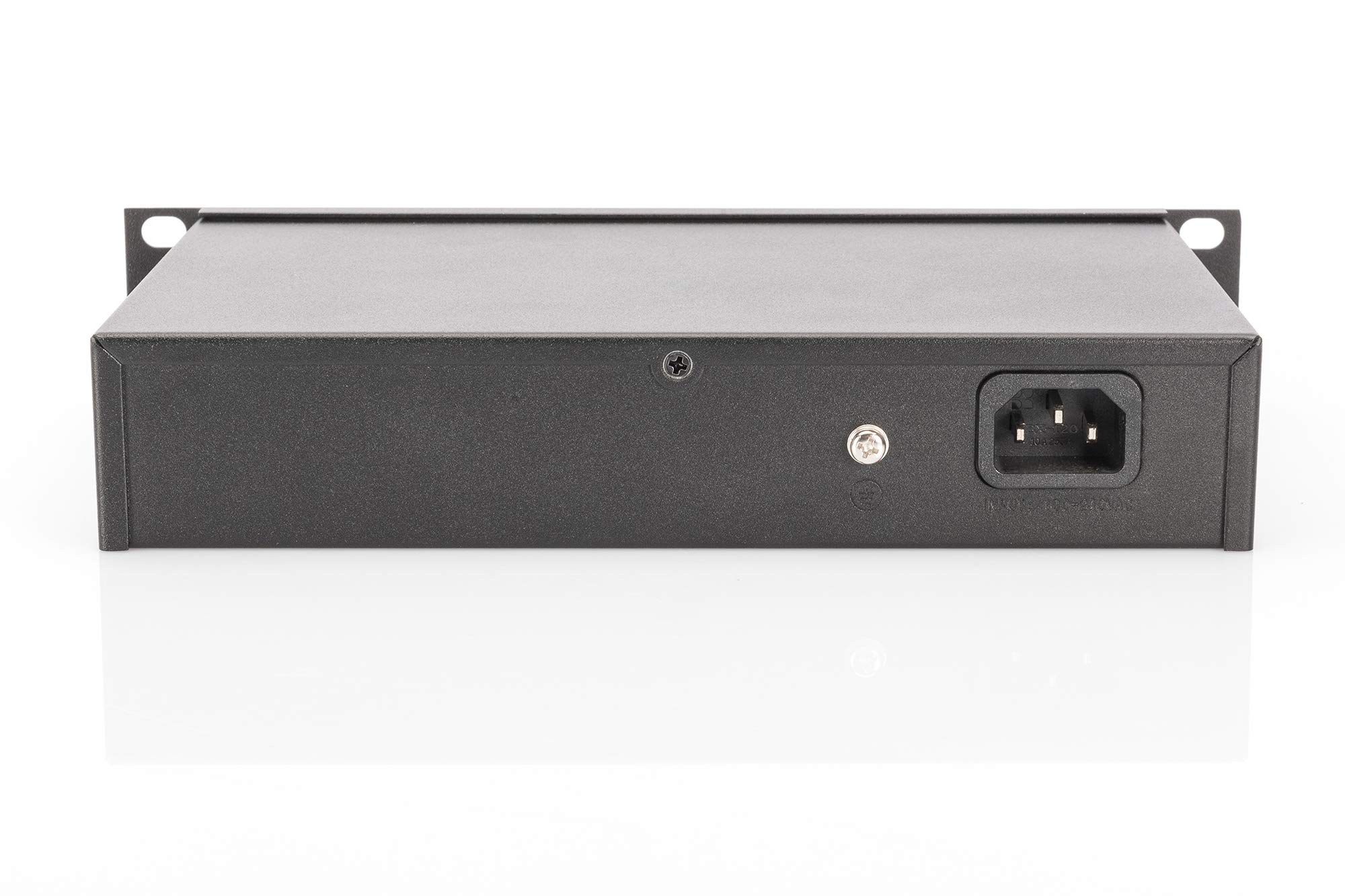 DIGITUS Conmutador de Red Gigabit Ethernet - 10 Pulgadas - 8 Puertos - No gestionado - Backplane 16 Gbps - Auto MDI/MDI-X - Negro