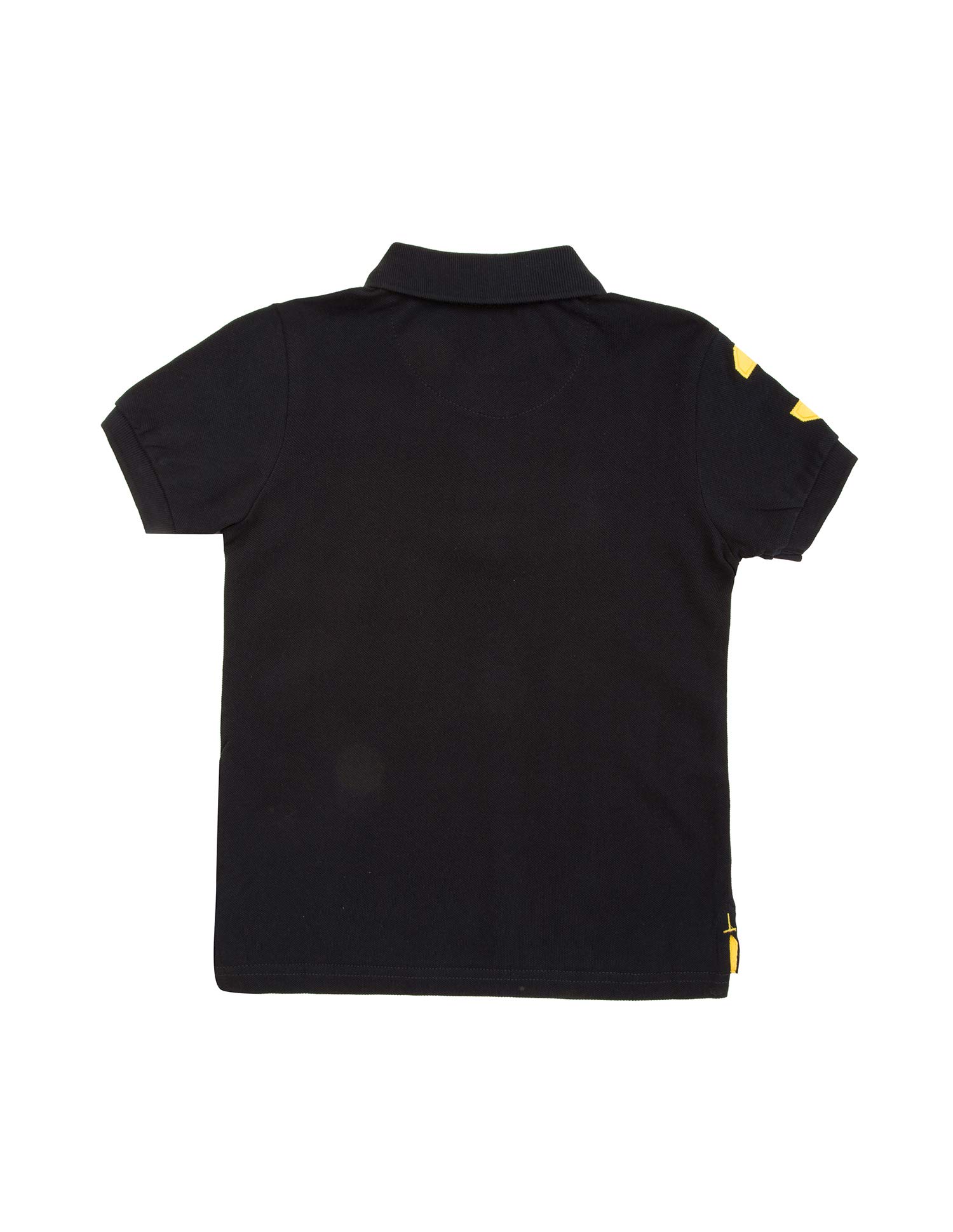 U.S. POLO ASSN. Baby Boy's HS Polo Neck T-Shirts (UKTS6295_Black_24T) - Image 2 thumbnail