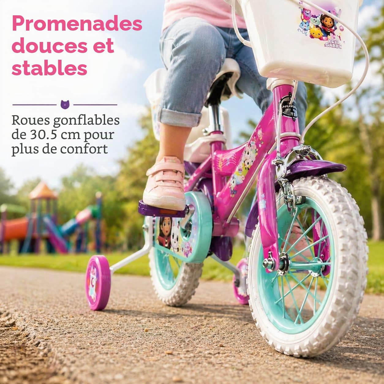 Toimsa Gabby's Dollhouse Vélo pour Enfant de 3 à 5 Ans 12"