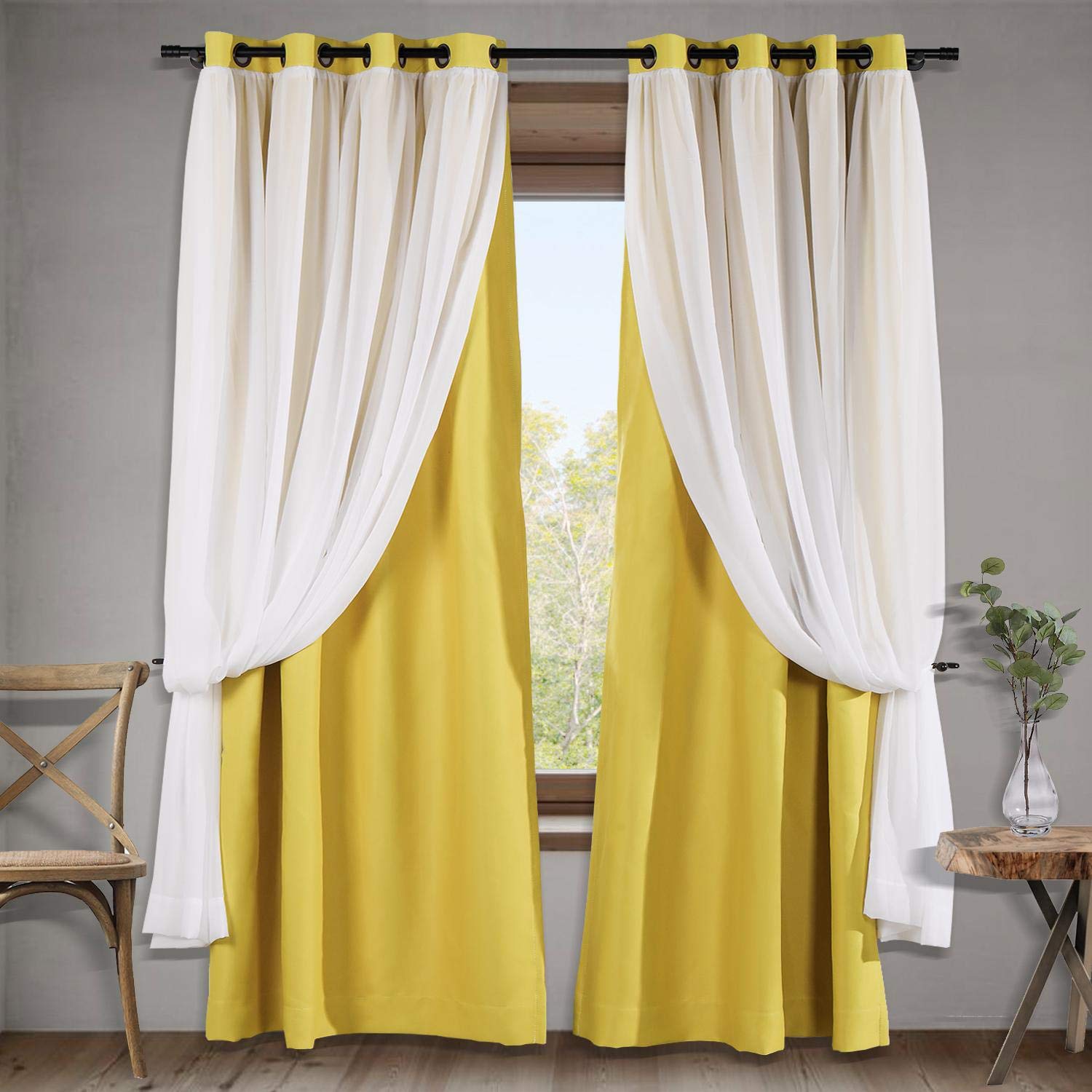 Yellow White Curtains Shop Block Print Mustard Yellow Curtains