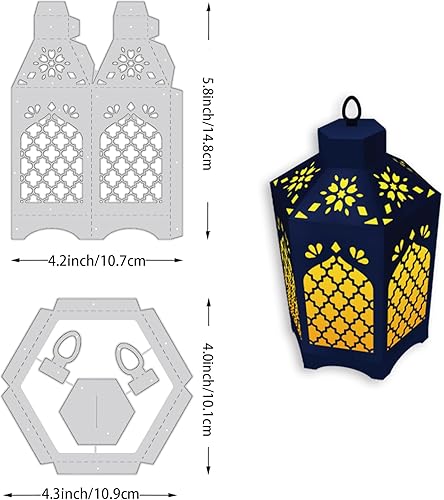 Miniatura 10 de BENECREAT Plantillas de corte de tarjeta de lazo de 3 estilos, tarjetas de clip para el cabello, plantillas de acero al carbono para álbumes de