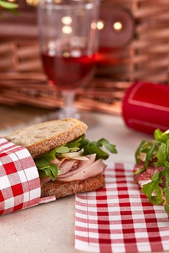 Miniatura 6 de MY DRAP Servilleta de cóctel, servilletas de tela lavables y reutilizables (100 servilletas, Gingham)