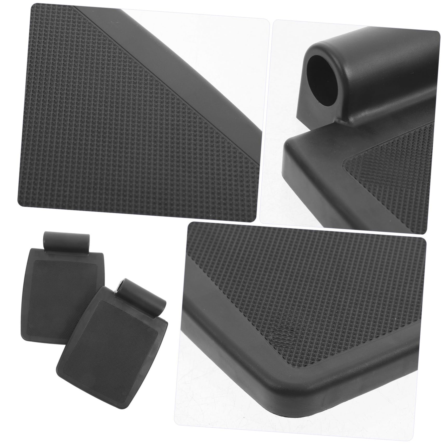 Reposapies de Silla de Ruedas 2 Piezas, Accesorio para Silla de Ruedas en Pp Negro, Antideslizante y Seguro, para Usuarios y Cuidadores