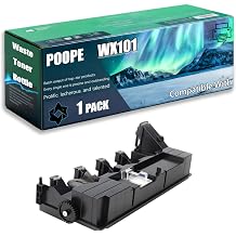 WX101 Waste Toner Bottle Compatible for Konica Minolta Bizhub C220 C280 C360 C7722 C7728 Printers, Replacement 1 Pack Black