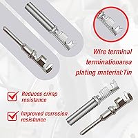 Vista 5 de SYOWADA 338PCS Deutsch Kit de conectores 2 3 4 6 8 12 pines Conectores DT Deutsch Herramienta de prensado impermeable Conector eléctrico Kit