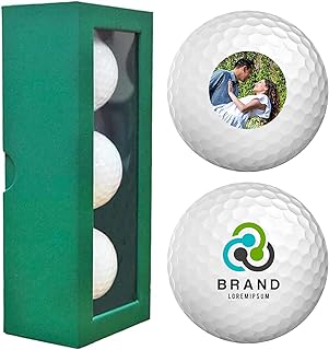 Personalized Golf Balls, Gifts for Men, Custom Golf Ball with Logo or Photo, Customized Gift for Golfers, Dads, Boyfriend, Husband, Grandfather, Groomsmen