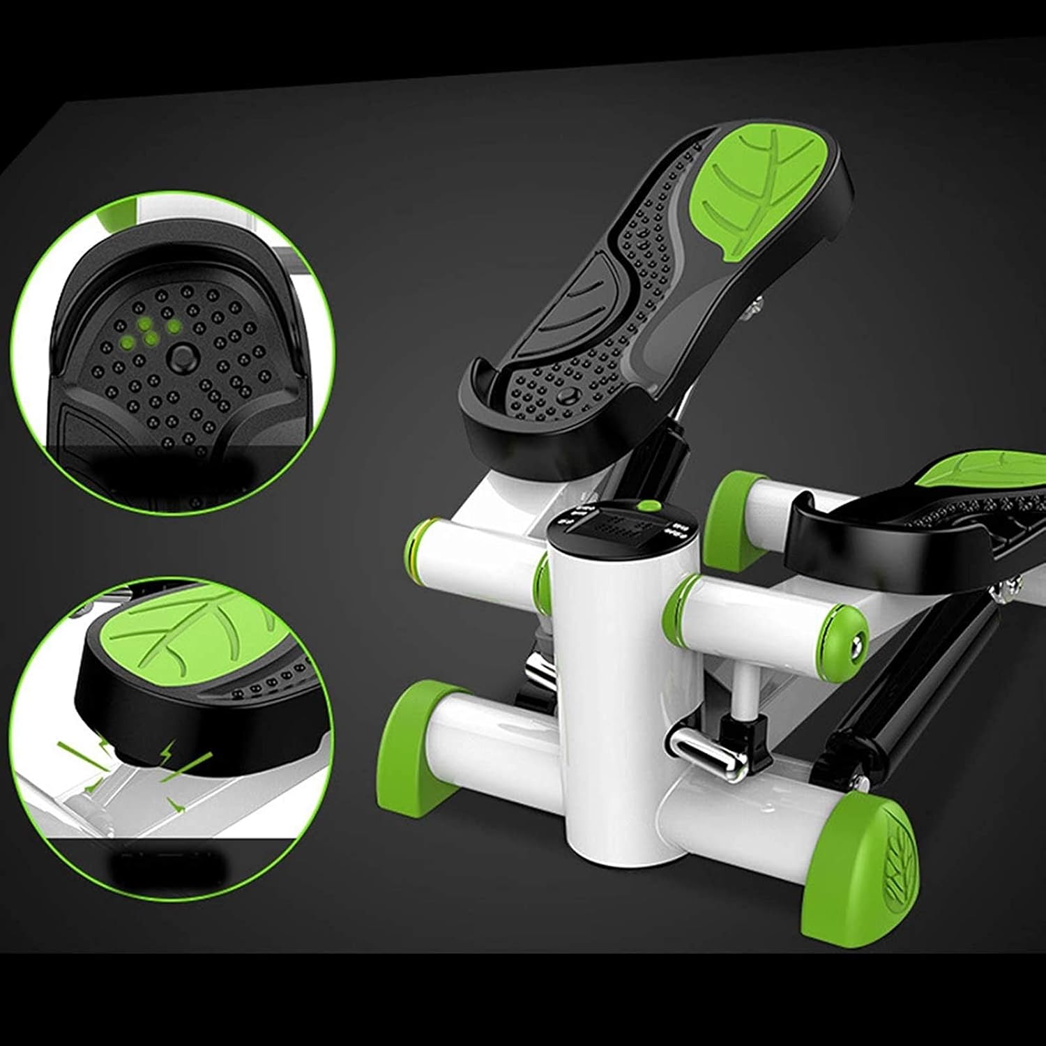 Stepper Stepper Steppers for Exercise Step Machine with Multifunction Display Power Ropes Hydraulic Resistance Up-Down Stepper Exercise Bike for Leg Butt Training