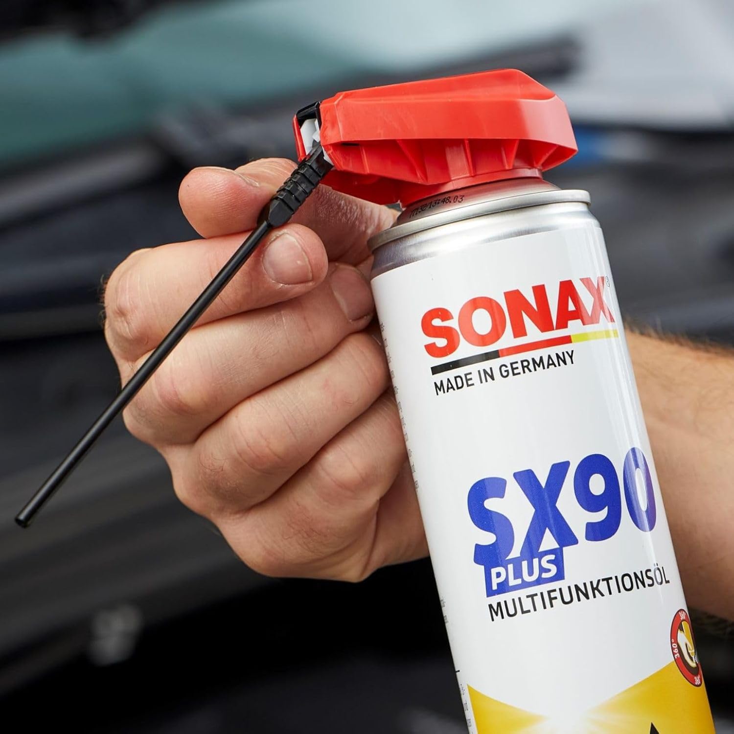 SONAX SX90 Plus Multifunktionsöl (6x je 400ml), Easy-Spray Rostlöser Schmiermittel Pflege-Öl