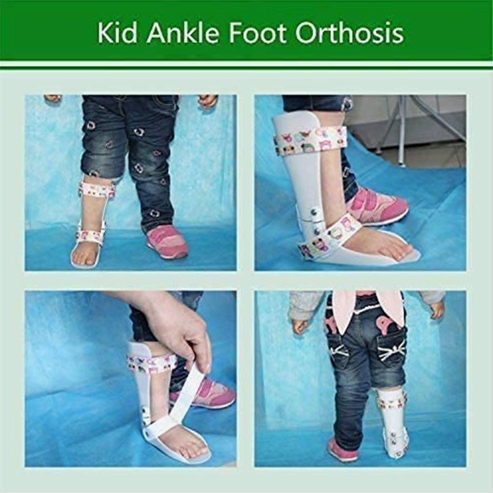 Ortesis para Tobillo y pie, Ortesis for pie caído for niños, férula for pie caído, for fijación de Fractura por esguince de Tobillo, Izquierda-Izquierda(Left,L)