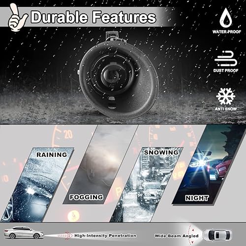 Miniatura 3 de Luces antiniebla para Chevy Camaro 2014-2015, montaje de luz antiniebla con bombillas H3 12V 55W y kit de arnés de cableado e interruptor universal,