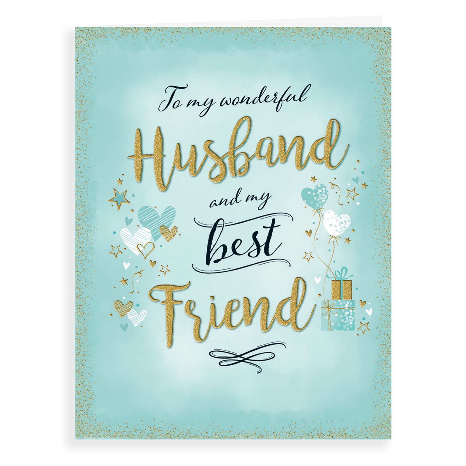 Piccadilly Greetings Modern Birthday Card Husband - 8 x 6 inches