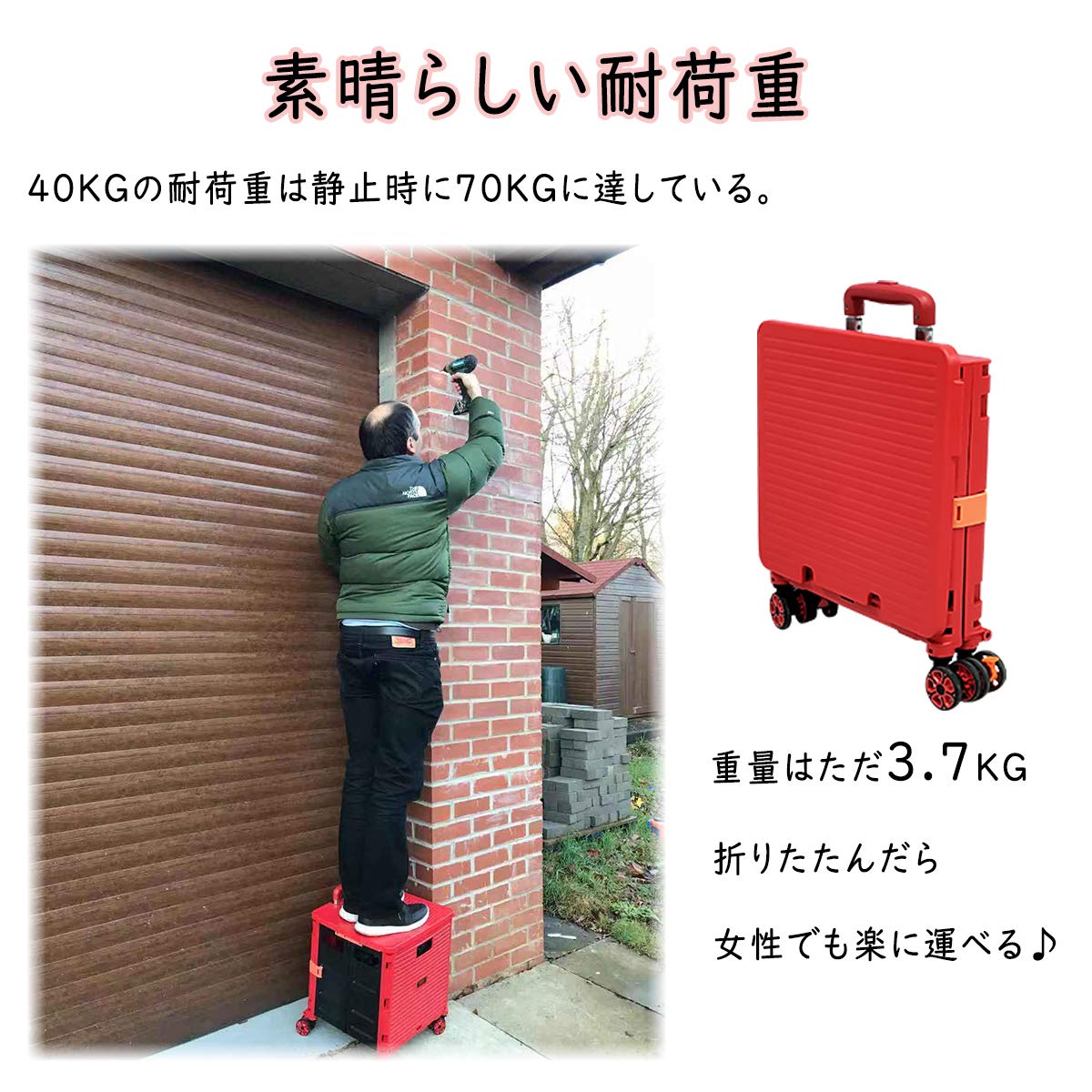 Amazon.co.jp: ur×SELORSS BY06 キャリーカート 折り畳 台車 買い物