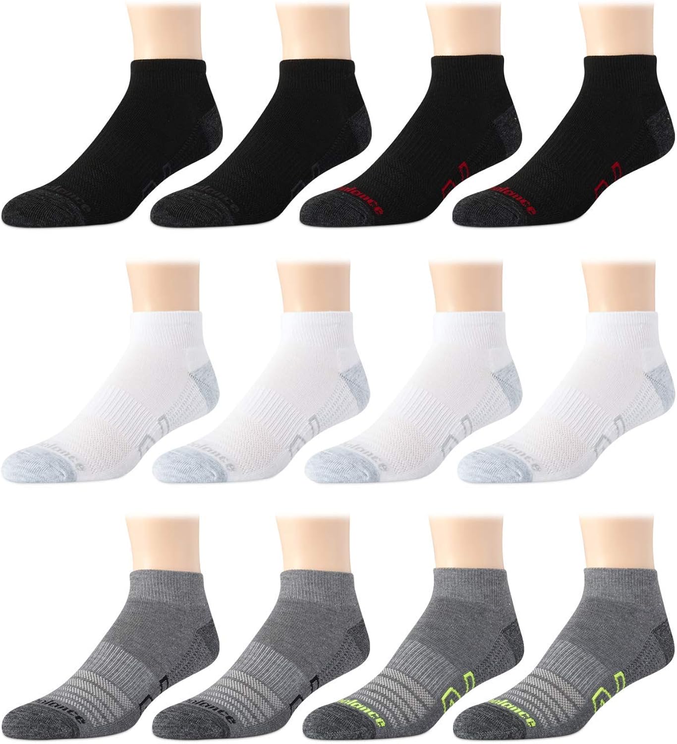 new balance men's quarter socks