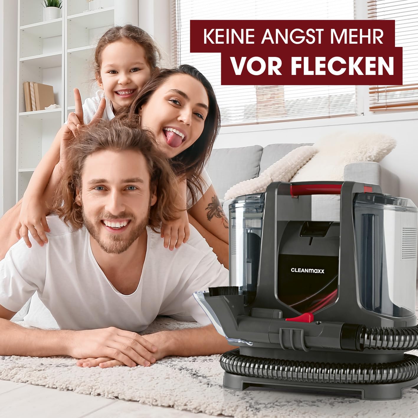 CLEANmaxx Kompakt Plus Polsterreiniger Gerät 400W – Bild 8
