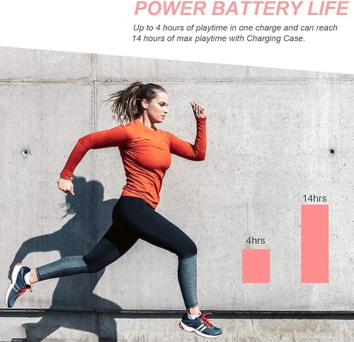 Miniatura 5 de Auriculares inalámbricos con sonido inmersivo, auriculares intrauditivos Bluetooth 5.0 con estuche de carga de 2000 mAh, fácil emparejamiento,