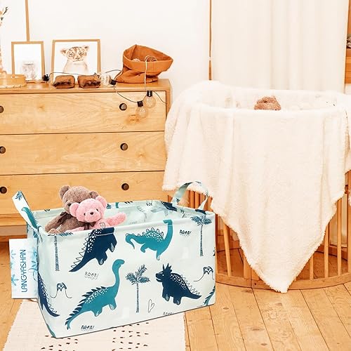 Miniatura 7 de Langyashan - Cesta de tela rectangular con asas para almacenamiento y organización del hogar, la cocina, juguetes de los niños, la oficina, el