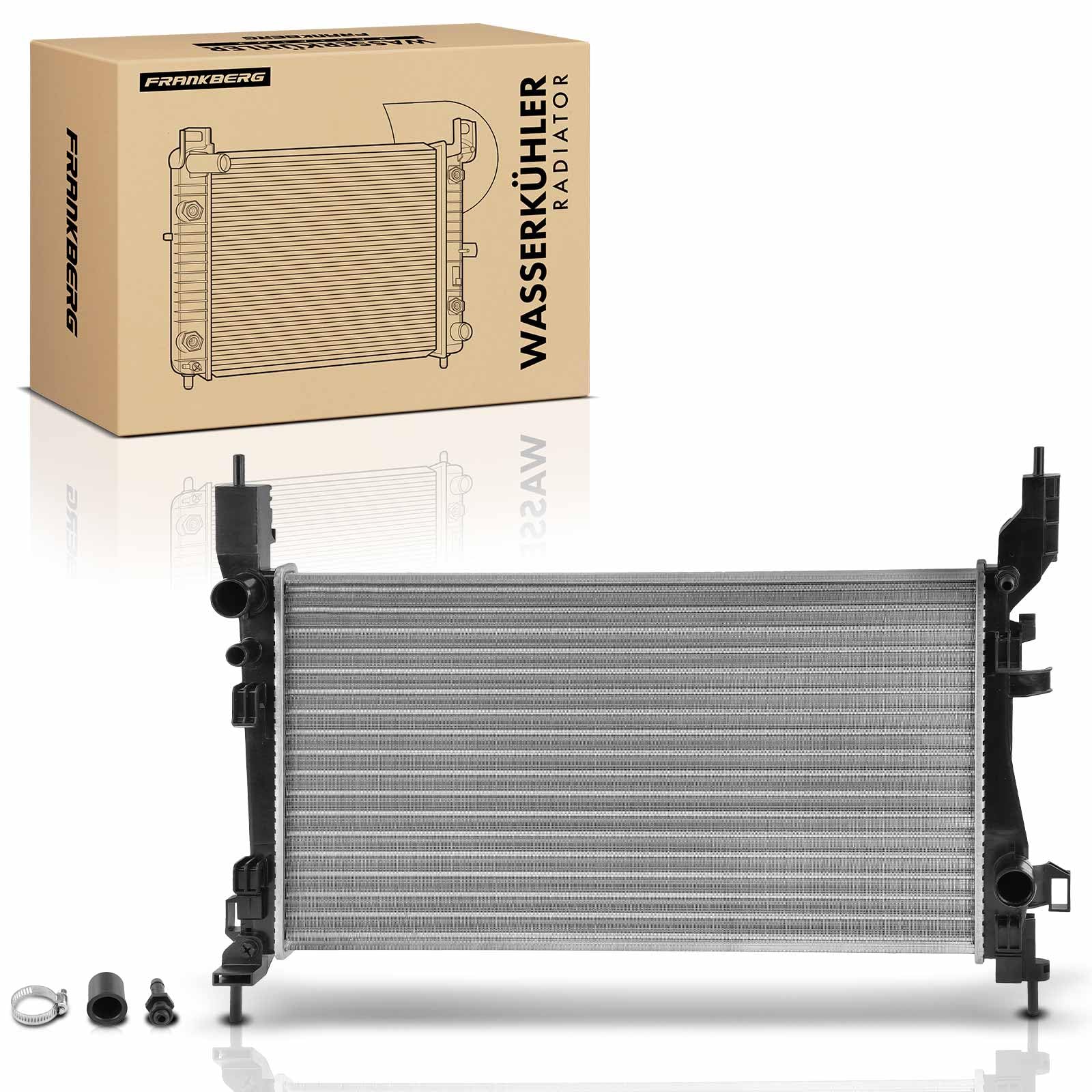 Frankberg Chłodnica wodna, chłodnica silnika, przekładnia manualna, kompatybilna z Nemo AA 1,2 l 1,4 l 2008-dzisiaj Qubo 225 1,2 l 2008-Dzisiaj Bipper AA 1,2 l 1,4 l 2008-Dzisiaj Replace# 51790636