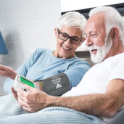 Vista 11 de Vaunn Máquina médica automática de presión arterial con puño grande, monitor digital de presión arterial, puño superior del brazo 8.7-16.5 pulgadas