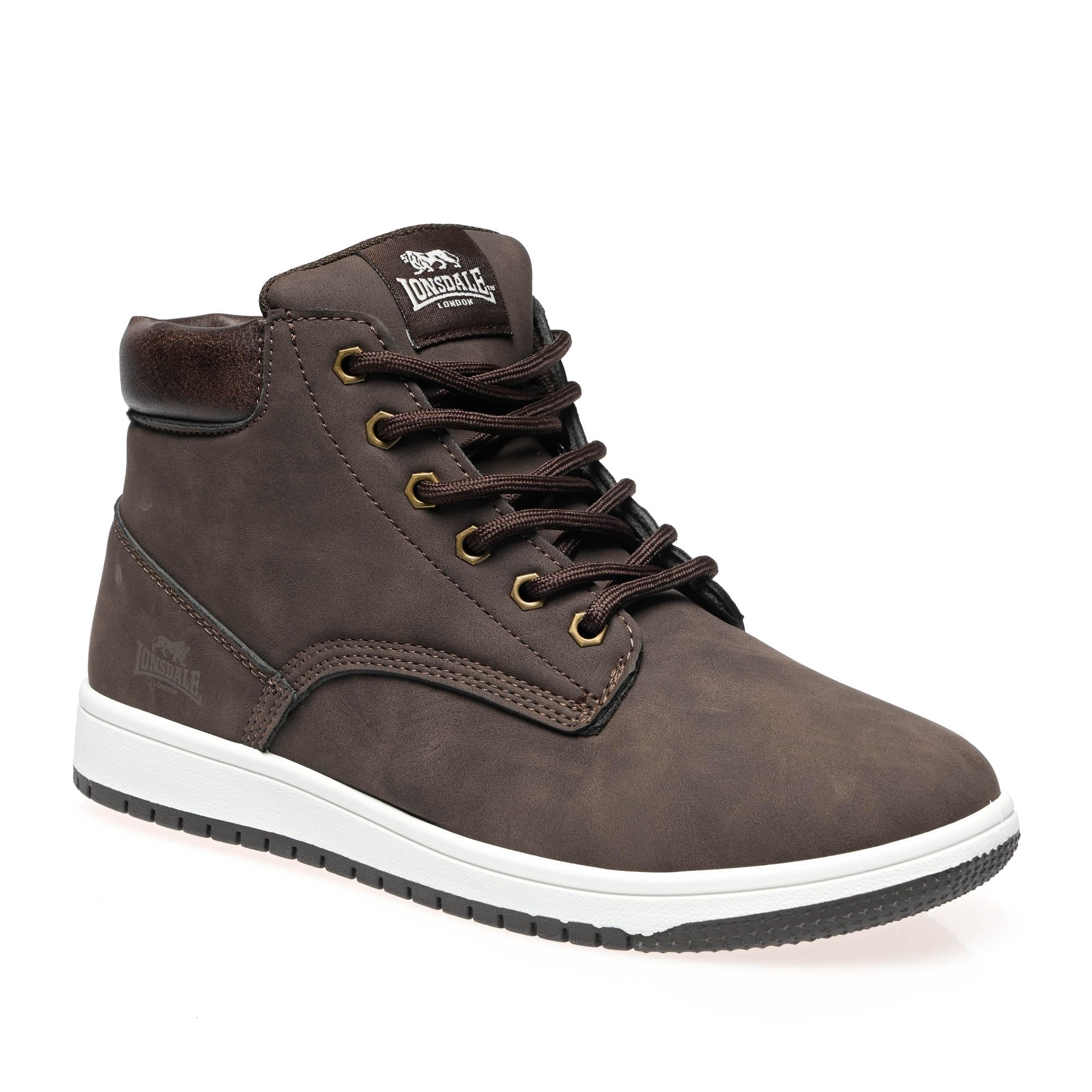 Generico Stivaletti Uomo Sneakers Invernali Mid Casual Lonsdale – Scarpe Alte da Uomo in Ecopelle, Comode e Resistenti per Tutti i Giorni
