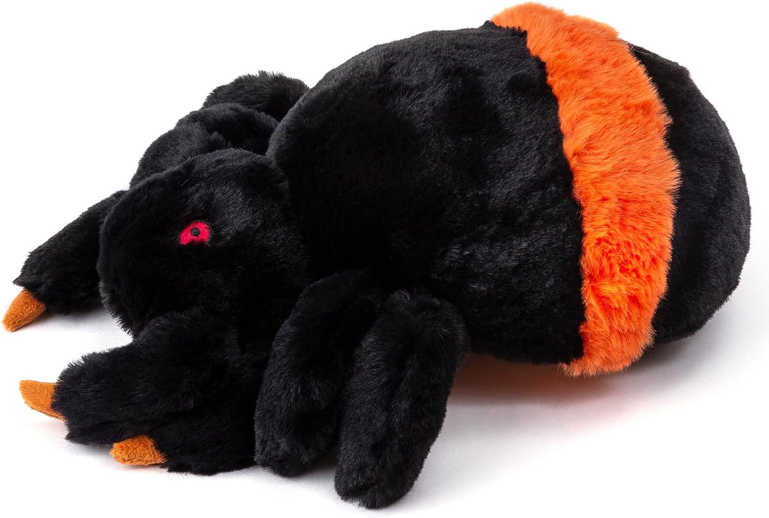 9.8“ Spider Stuffed Animal Halloween Stuffed Animal Hand-insertable Hand Puppet Plush Black Spider Toy Halloween Plush Toy Party Favors Gift for Girls & Boys