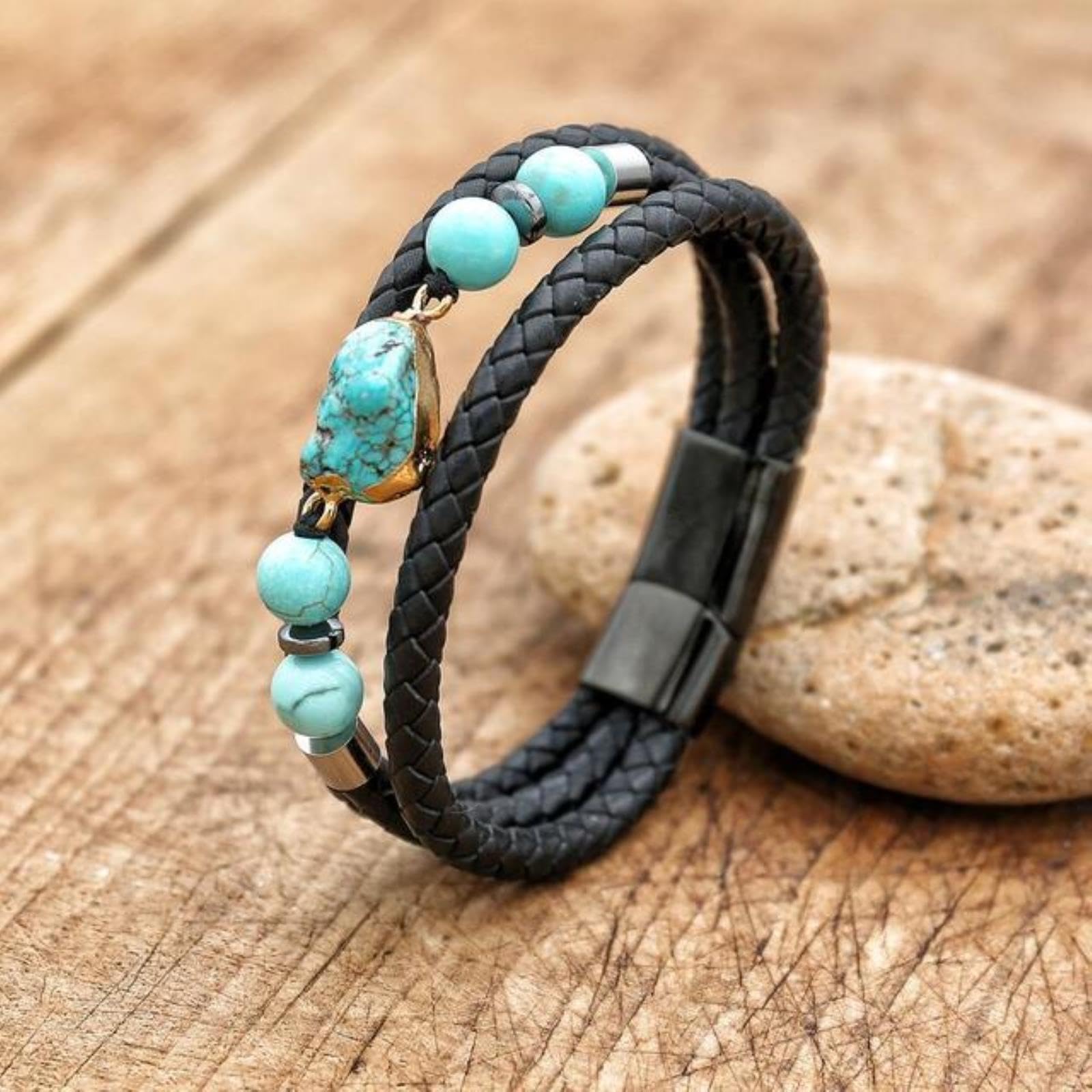 Men Women Tree Of Life Leather Bracelet Classic Fashion Tiger Eye Beaded Multi Layer Leather Bracelet Bangle Jewelry Gift