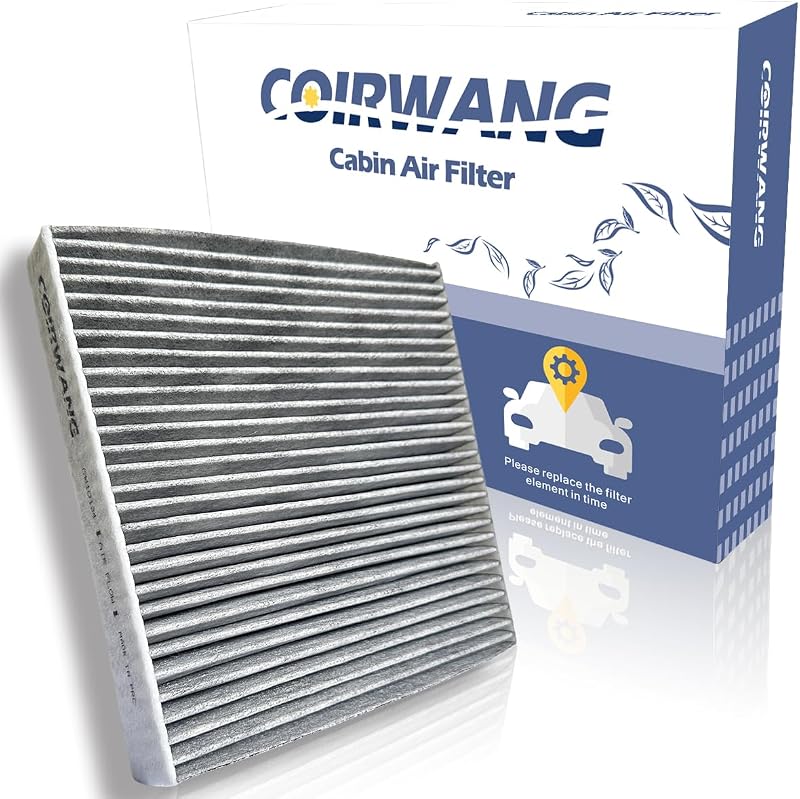 Filtro de cabine CF10374 com carvão ativado COIRWANG para Toyota Tacoma, Dodge Dart e Pontiac Vibe – 1 unidade