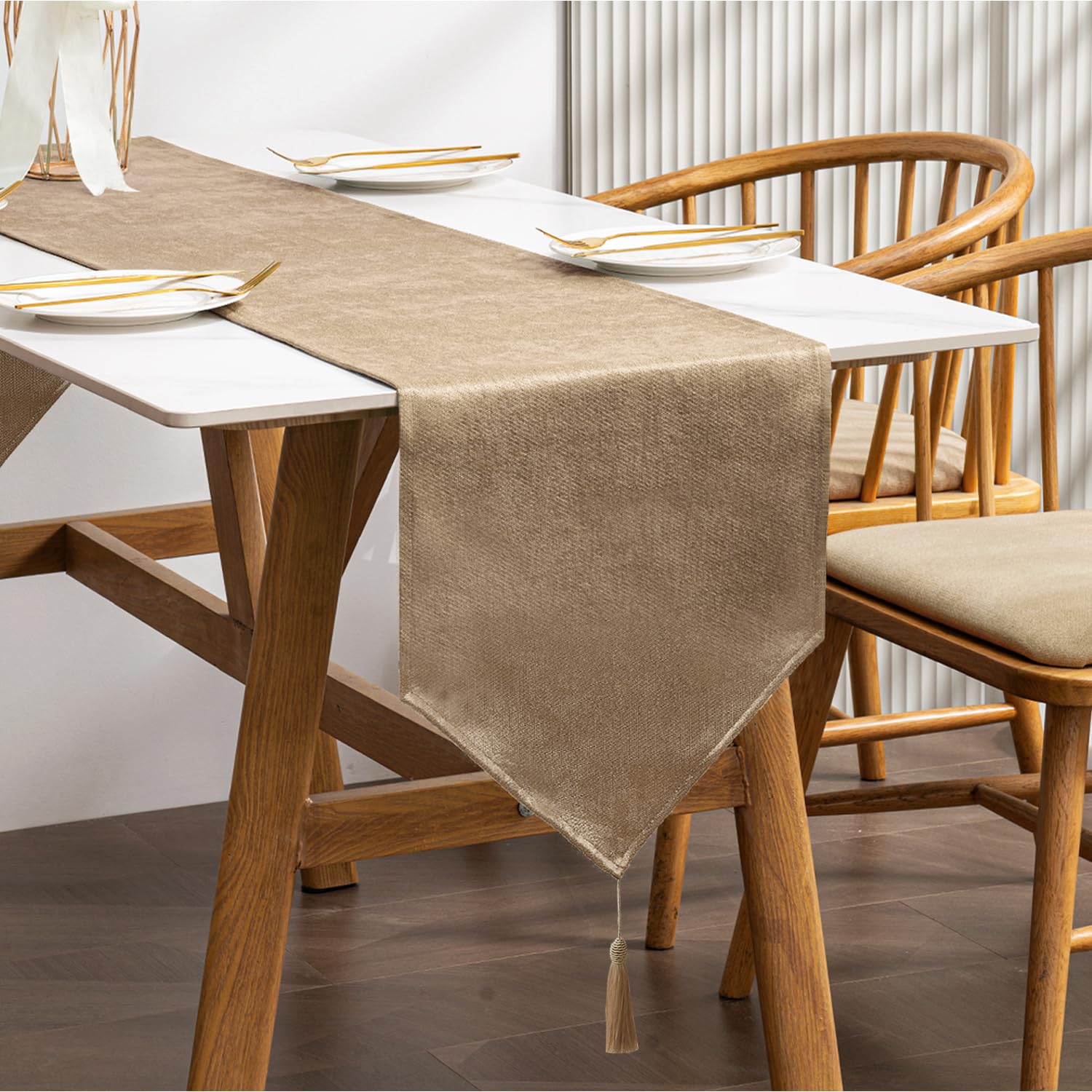 BALCONY & FALCON Table Runner for Dining Room Washable Table Runners for Kitchen Party Holiday — view 19