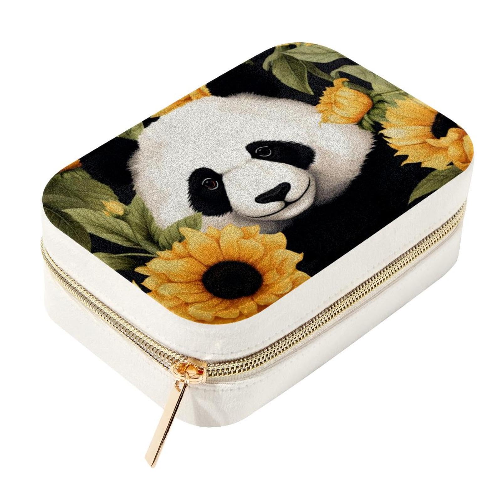 Boîte à bijoux panda pour sublimer votre coiffeuse fleurie