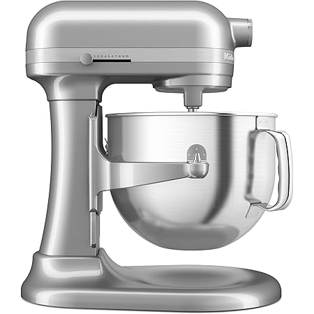 KitchenAid NEW 7 Quart Bowl Lift Stand Mixer with Double Flex Edge Beater KSM70SK, Contour Silver