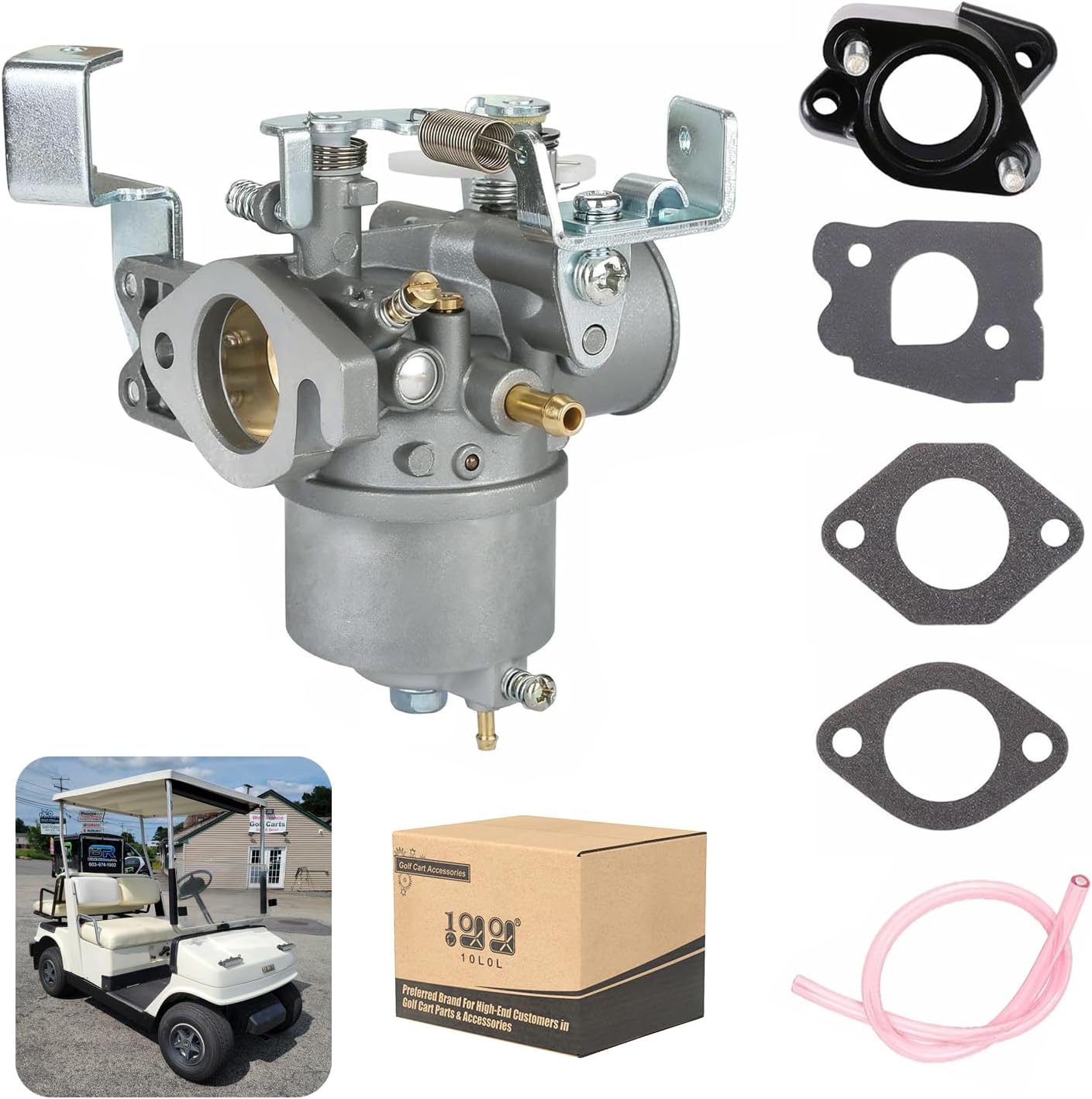 10L0L Carburetor for Yamaha G2 G5 G8 G9 G11 1985-1995 4-Cycle/Stroke Gas Golf Cart J38-14101-00, J38-14101-01, J38-14101-02, J38-13556-01-00, J38-13596-00, J38-1557-01-00, JN3-14101-00, JN3-14101-10
