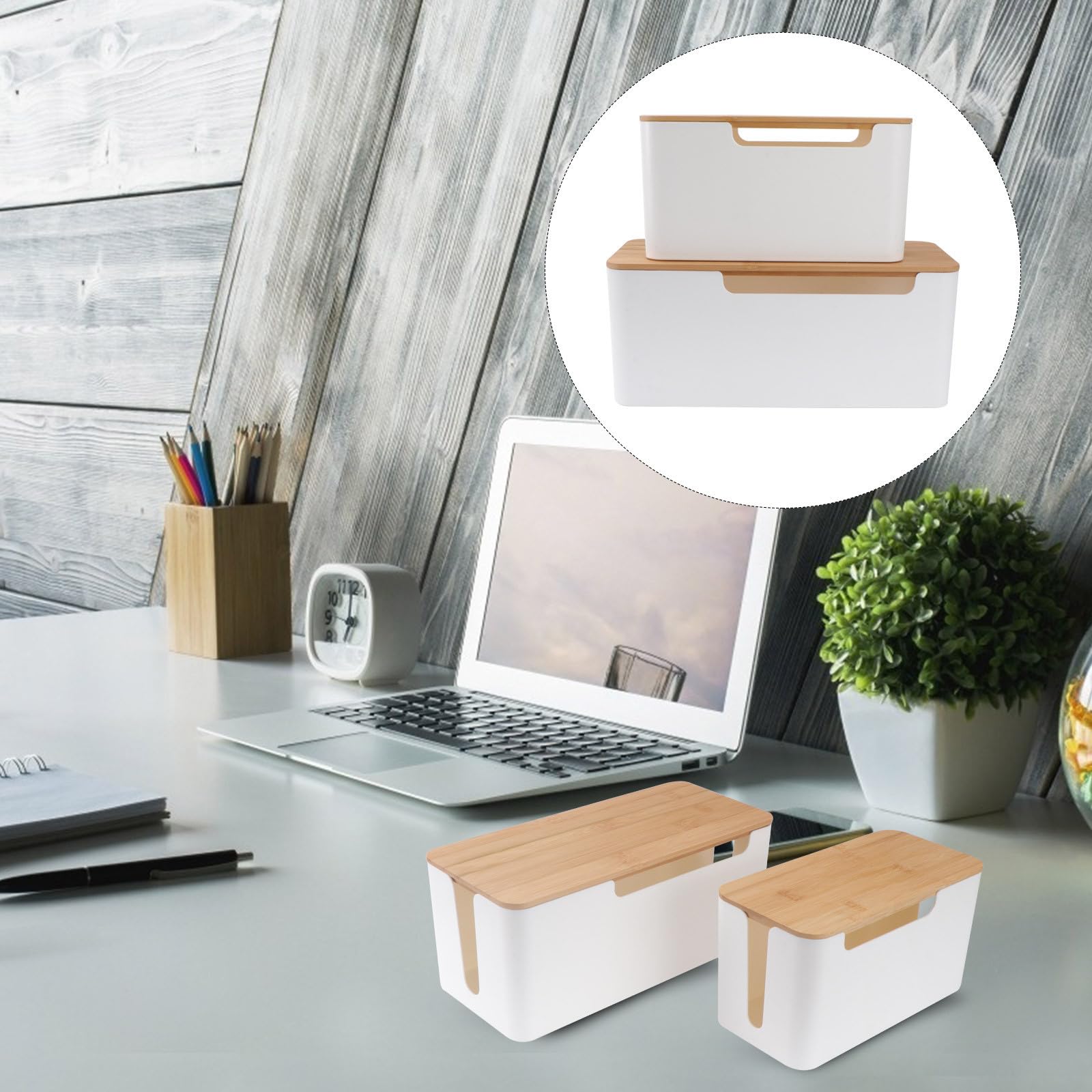 2 Piezas Caja Protectora de Enchufes de Plástico Abs