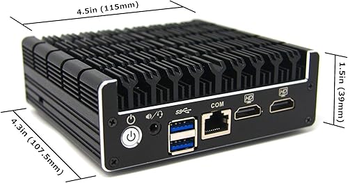 Miniatura 3 de Protectli Vault FW4C - 4 puertos, microdispositivo cortafuegosmini PC - Intel J3710, puertos 2.5G, AES-NI, RAM DDR3 de 8 GB, SSD de 120 GB