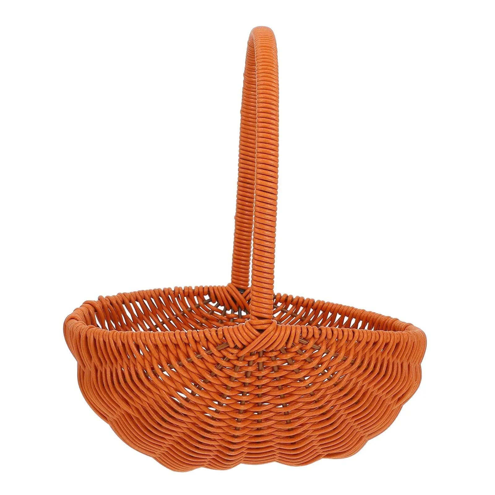 Cestino per Uova, Raccolta di Verdure Cesti da Giardino Plastica Fiori Vimini Cibo Uova Pagnotta Pane