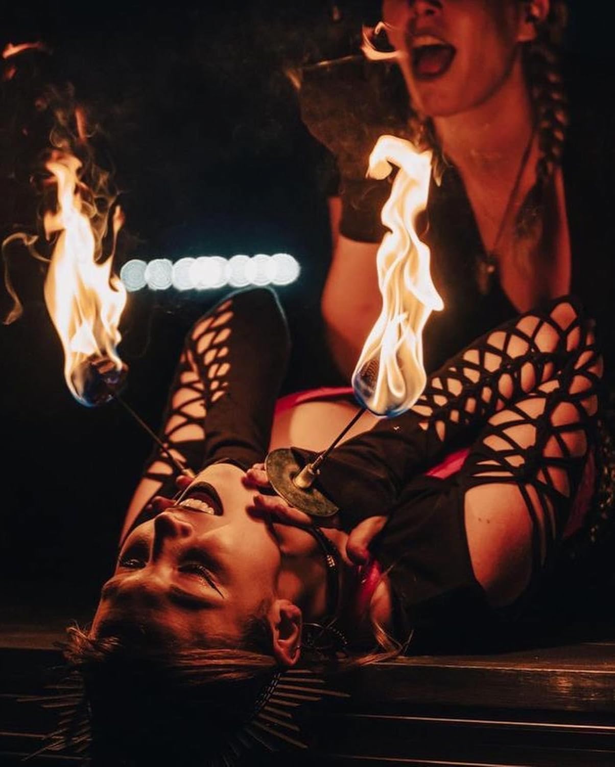 Modular Palm Torch Set (Pair) - Crown Knot Wicks - Adjustable to fit All Hand Sizes - Fire Performance