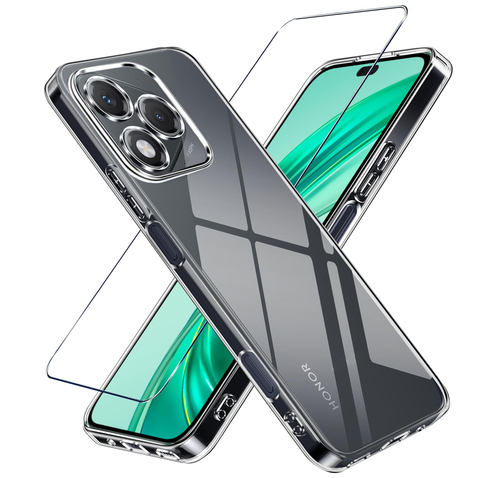 Cresee Transparente Hülle Für Honor 90 Lite 5G – Stoßfest, Mit Verstärkten Ecken, Dünn Und Klar