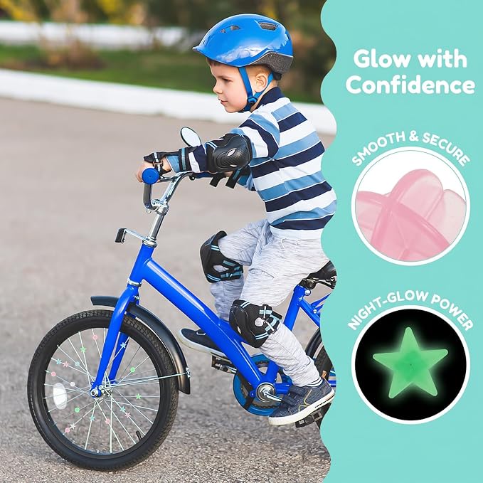 144 piezas decorativas luminosas para radios de bicicleta miniatura 3
