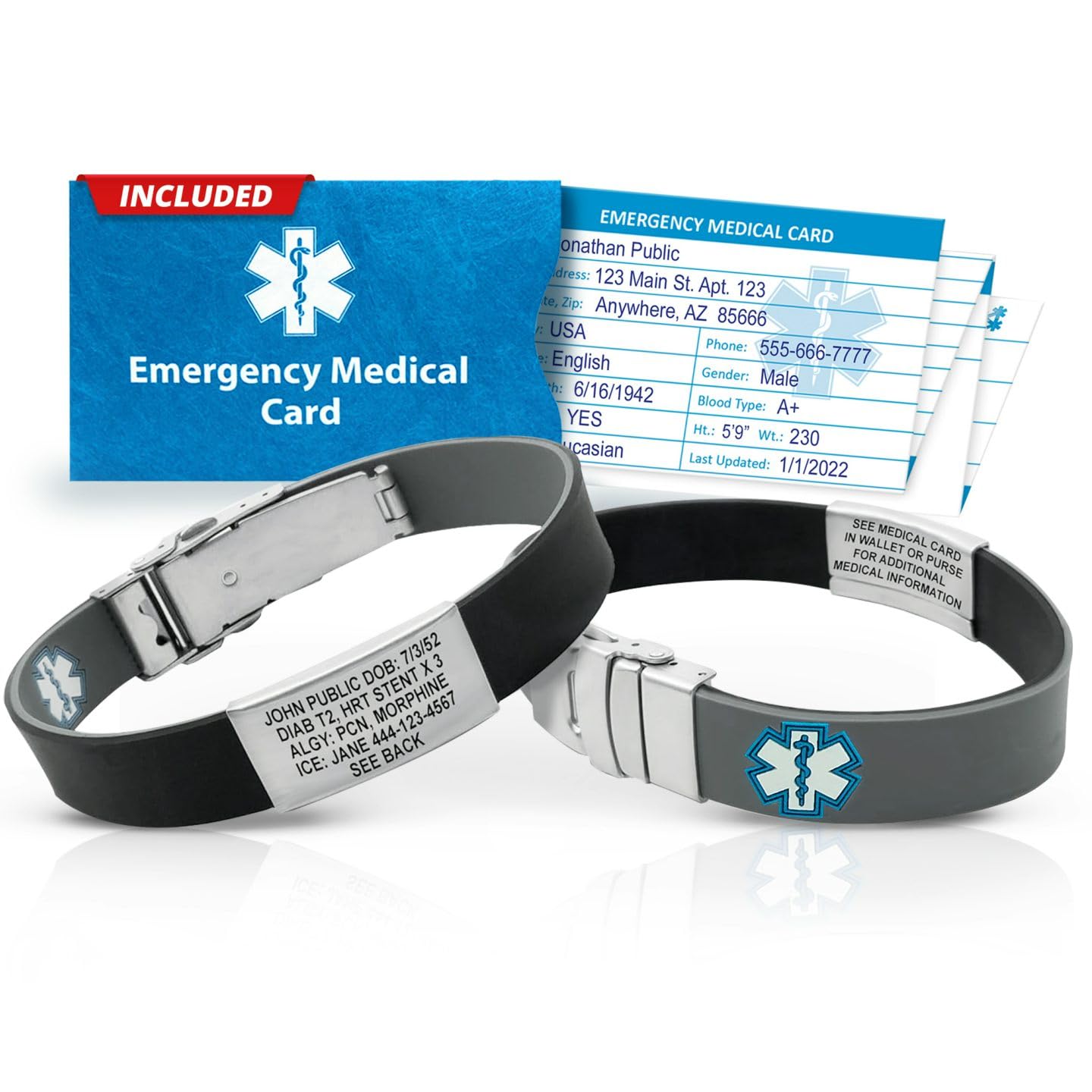 Bracelet For Dementia Patients Medical Alert Bracelets For Men