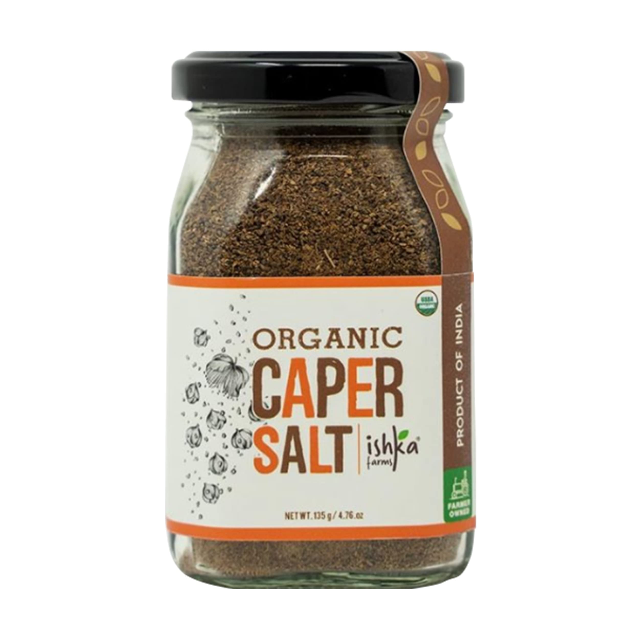 Ishka Farms Organic Caper Salt - 135g Use as Sprinkler in Spaghetti, Vegetables, Flavour Enhancer for Sandwiches, Marinades & Chutneys (B01MSWEF9J) Amazon Price History, Amazon Price Tracker