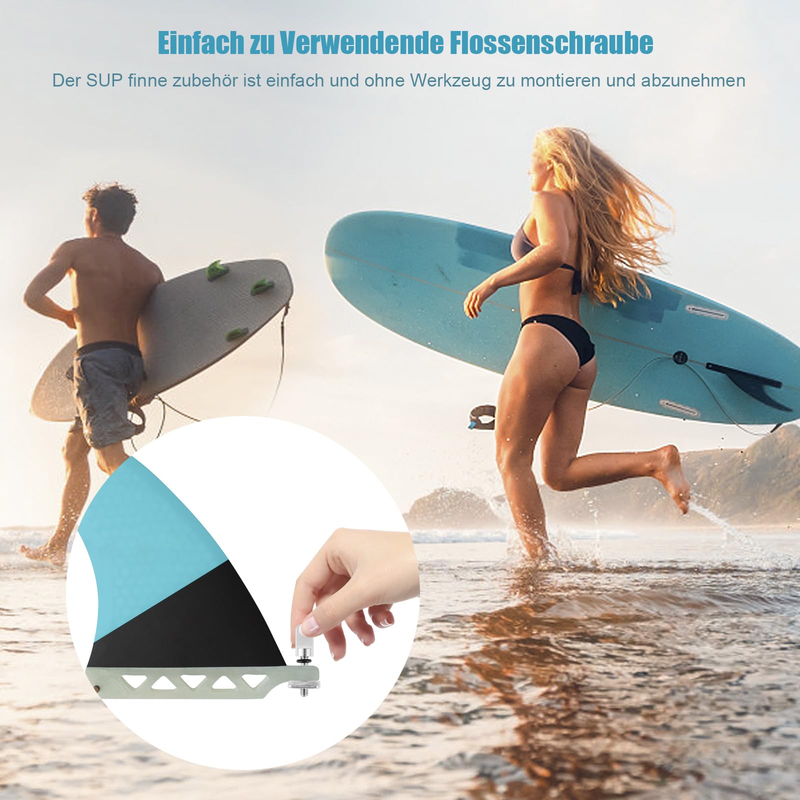 8 viti per tavola da surf SUP, viti per tavola da surf, in acciaio inox 316, viti per tavola da surf, viti per longboard, viti universali, accessori per single fins paddle Board Fin Box
