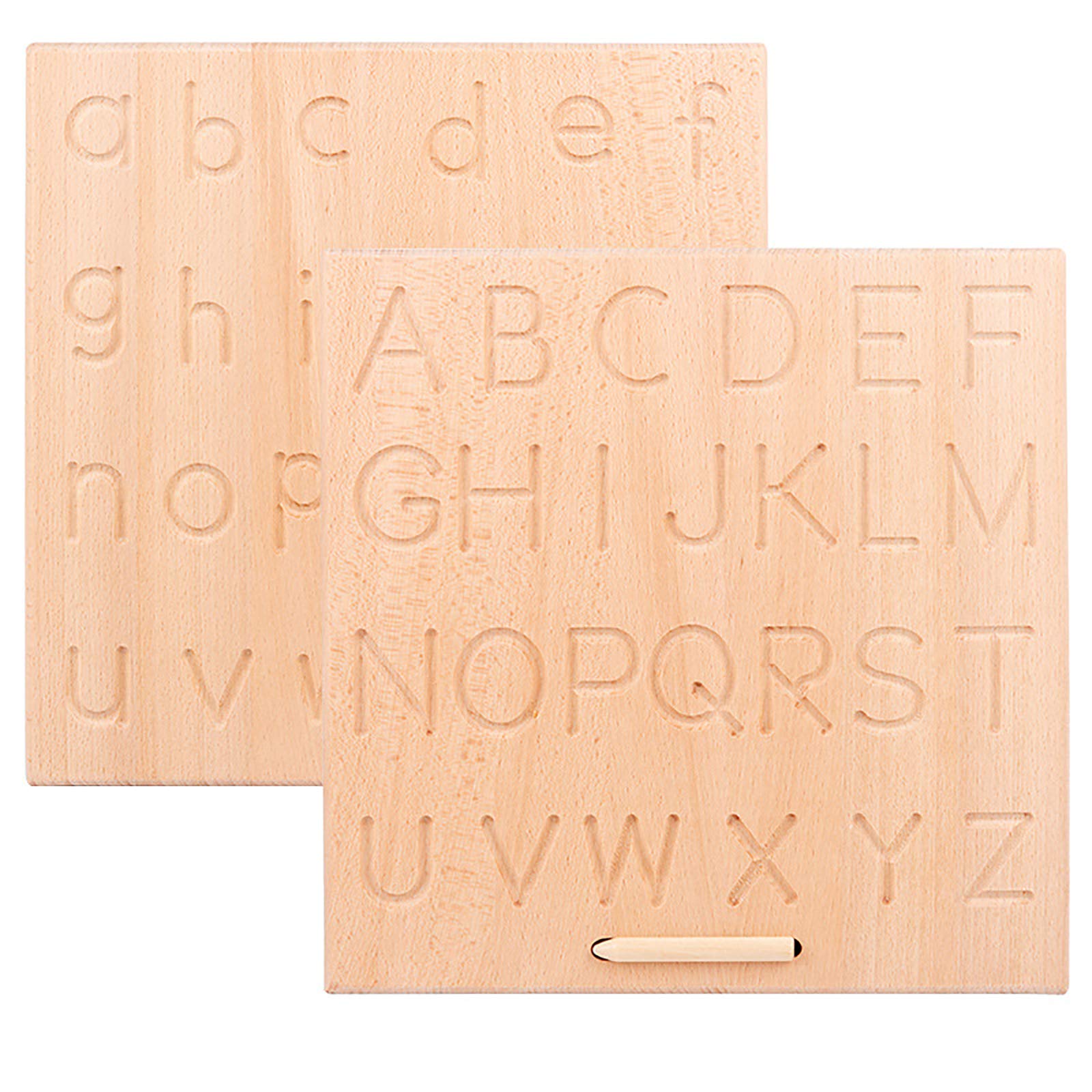 Buy Defuomu DoubleSided Wooden ABC Alphabet Tracing Board, Montessori