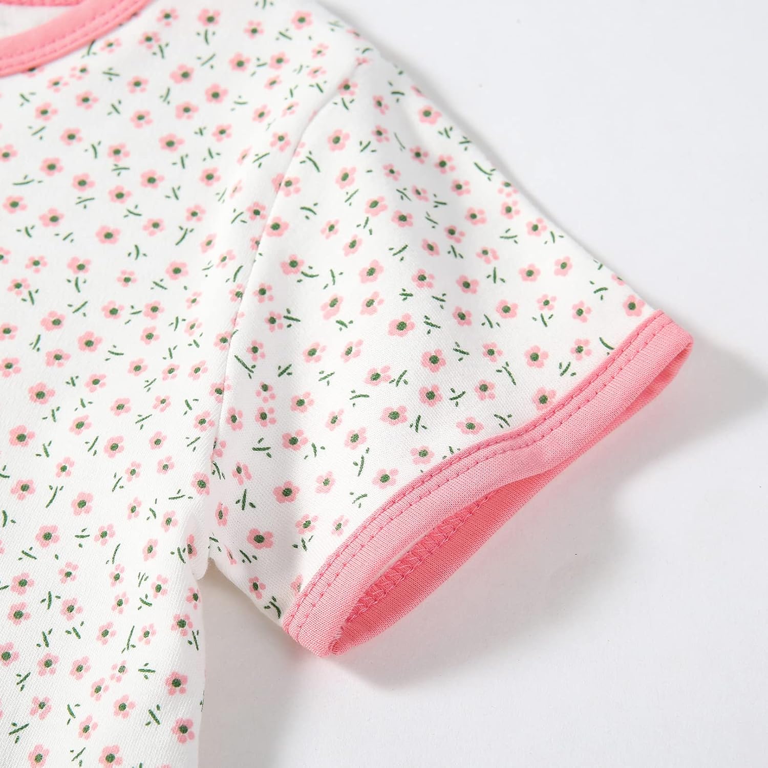 Girls Cotton Nightgowns Short Sleeve Sleep Shirt Princess Nightdress - Image 4