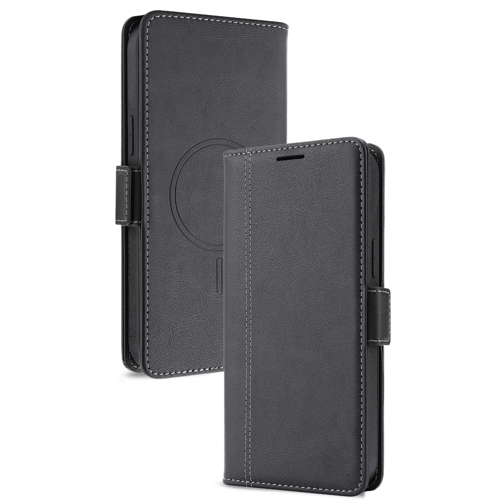 MFAOSHI Magnetic Case for Samsung Galaxy S26 Ultra/S26 +/S26, Detachable Wallet Flip Phone Case with Support Function Leather Cover