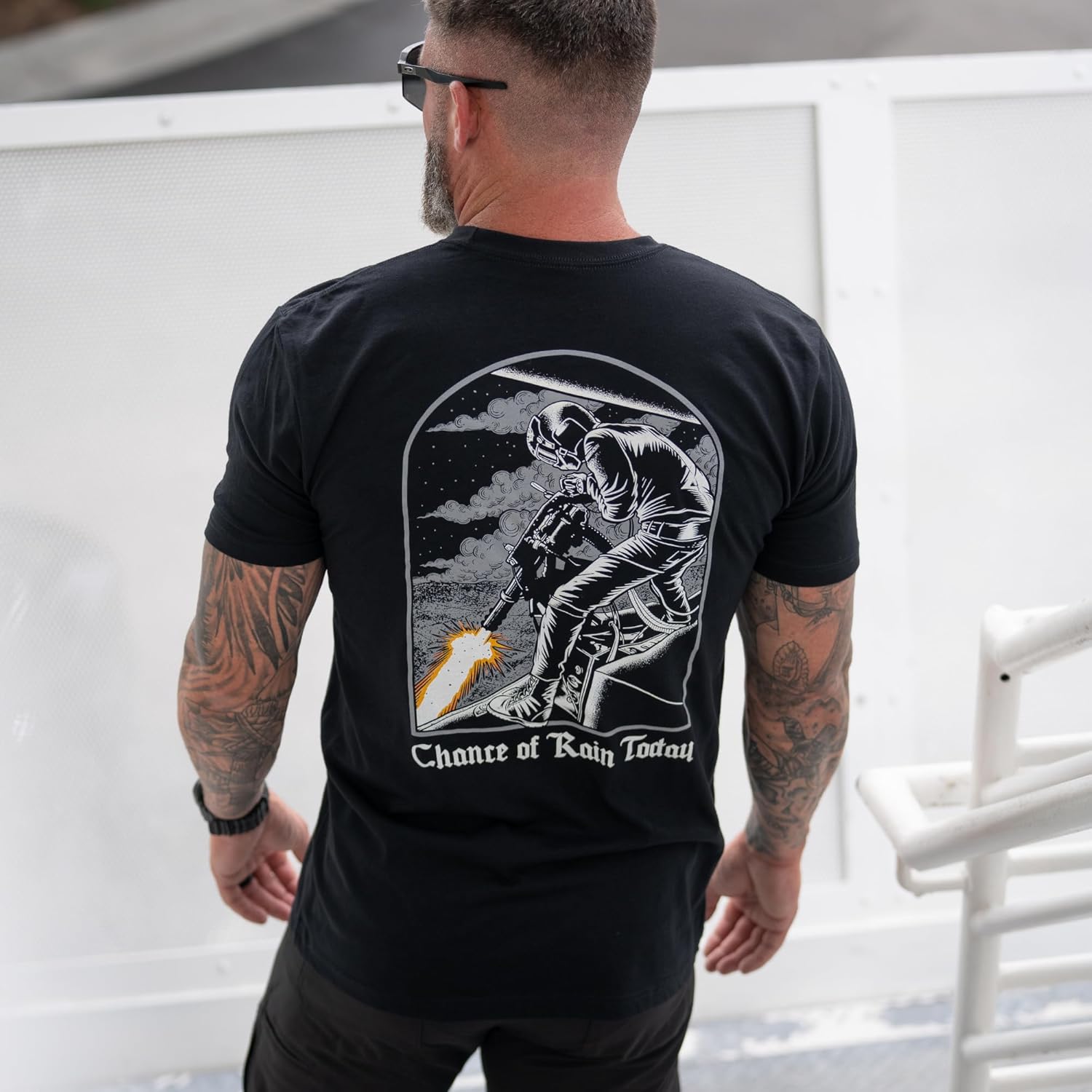 Savage Tacticians Men's Graphic Tee - Military Inspired Tactical Cotton Shirt - Casual & Tactical Gear