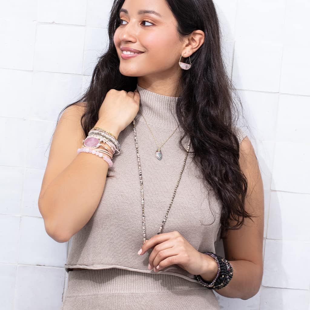 Scout Curated Wears - Stone Prism Hoop Earring - Black Spinel/Gold