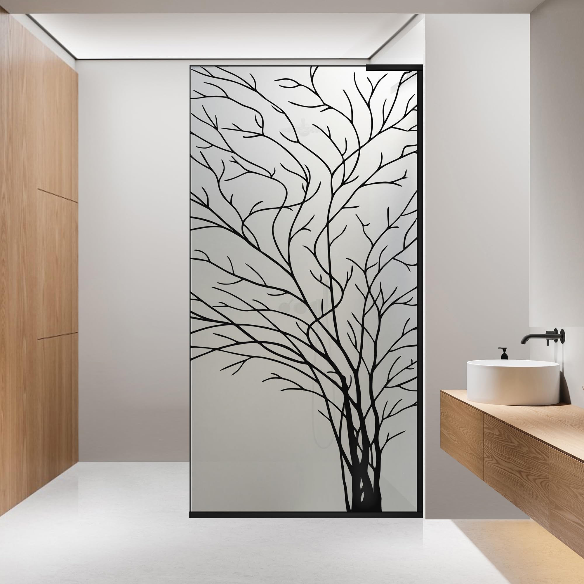 Mampara de ducha lateral derecha de 90x195 cm para renovar el baño con estilo industrial
