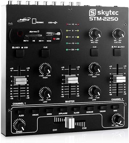 Skytec STM-2250 4-Kanal-Mixer USB MP3