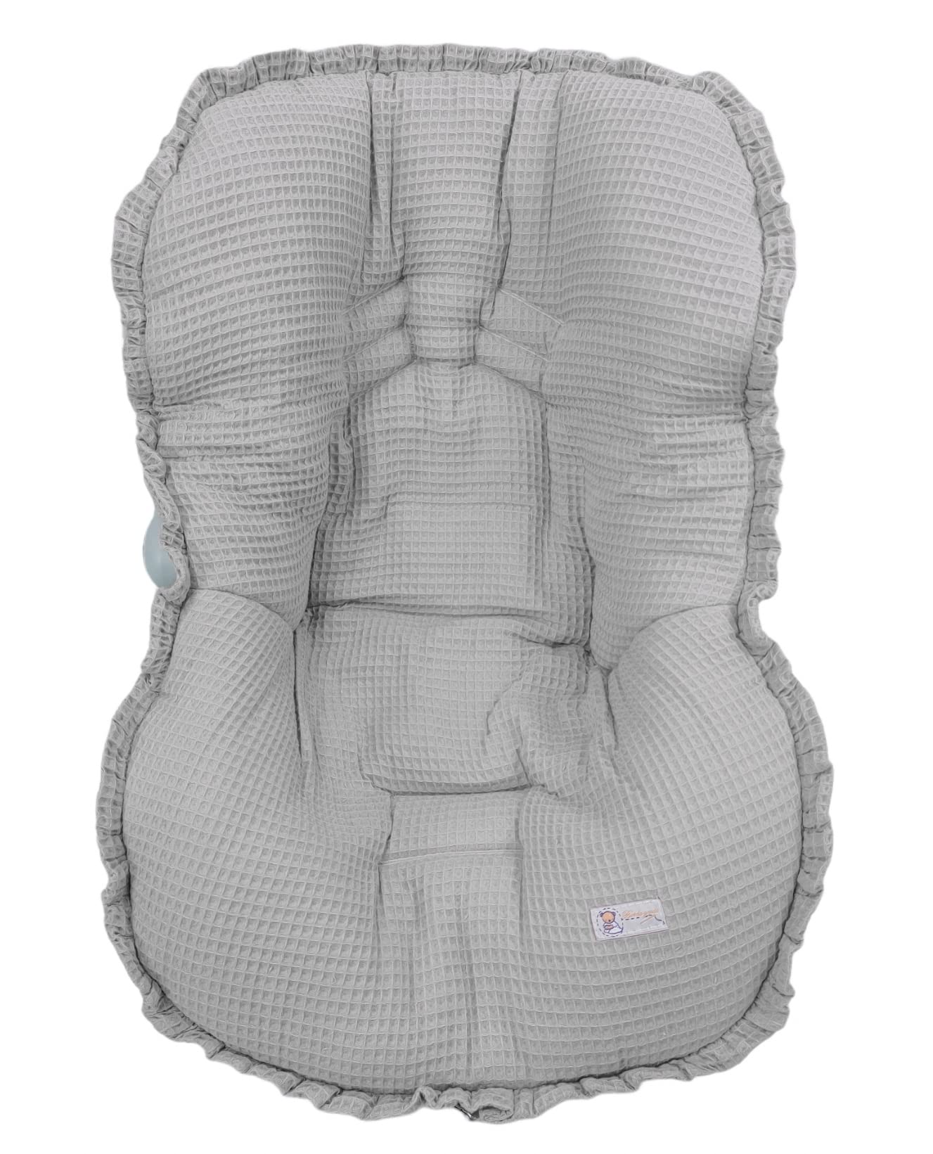 Universal Fußsack oder Schlafsack Babytragetasche mit Schutzhülle für Maxi Cosi oder Gruppe 0 - Waffle Grau - Nenel