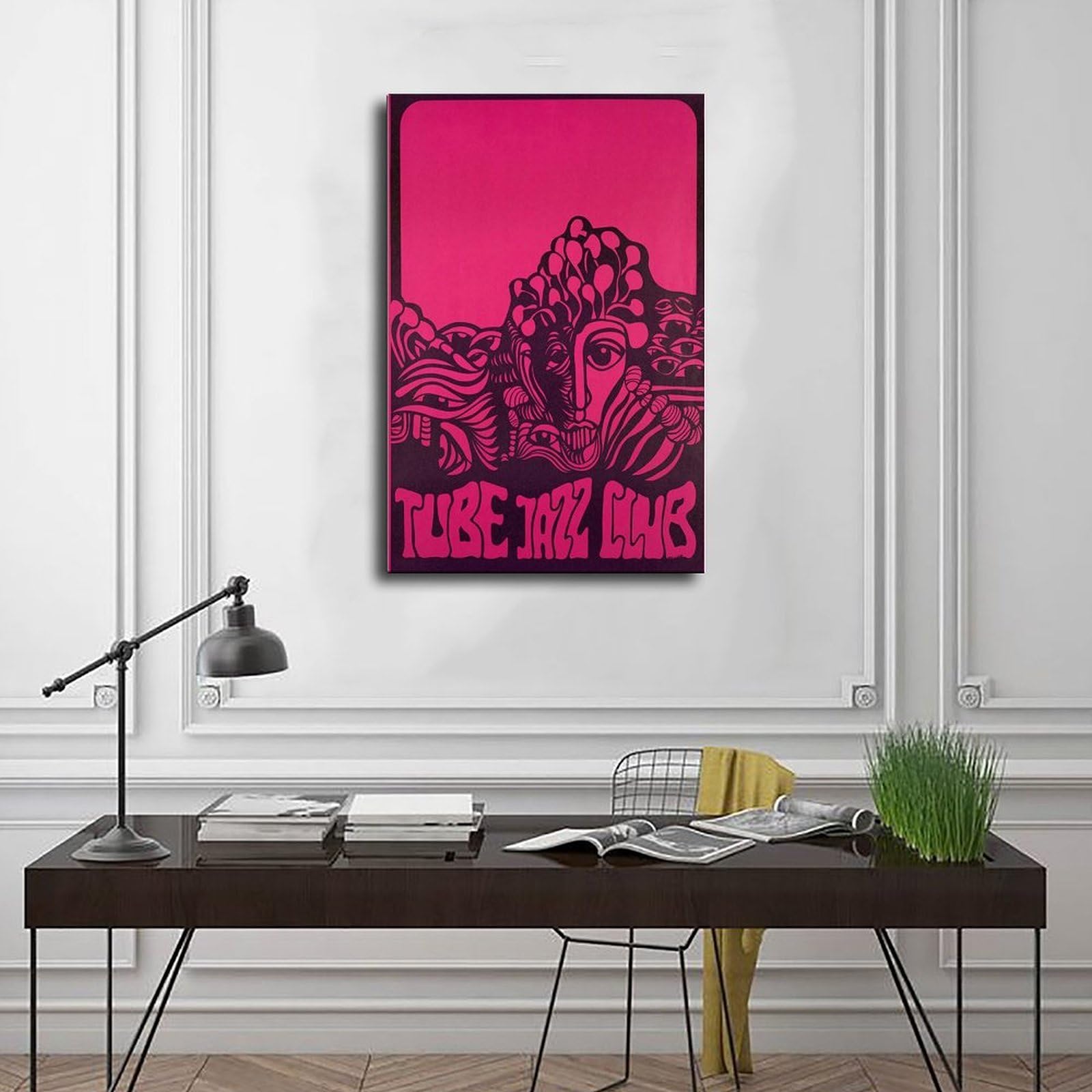 Poster su tela con stampa di concerti in stile retrò, decorazione artistica da parete per soggiorno e camera da letto, 40 x 60 cm