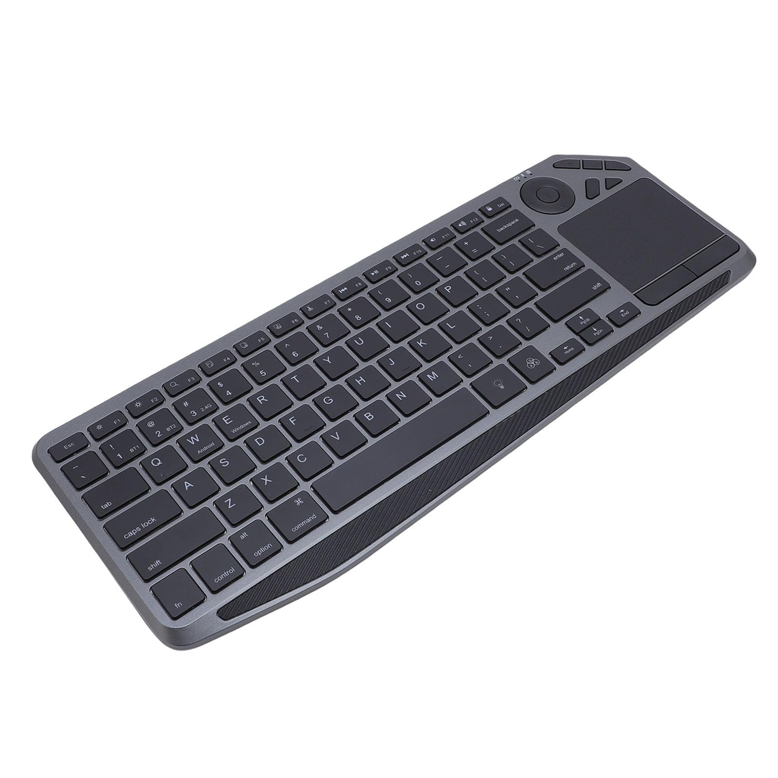 Klawiatura WL Touch TV z łatwym Sterowaniem Multimediowym Skrótem i Wbudowanym w Touchpad, 2,4G WL Bluetooth Touch Ceyboard dla Tabletu Laptopa, 7 Kolorowe Podświetlenie