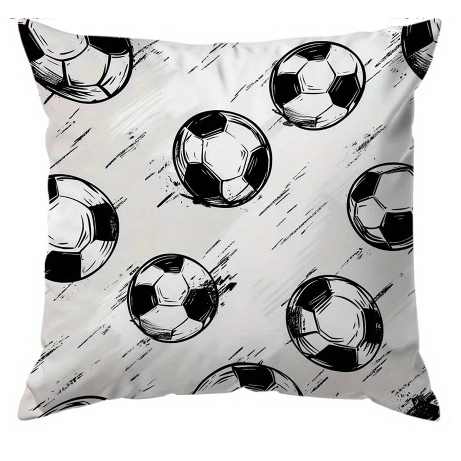 GIYXHU Football Theme Throw Pillow, Soft Polyester Cushion, Zippered & Machine Washable, Home Office Decor for Sofa(Color4)